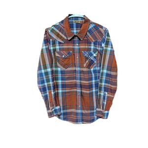 💥🔥Wrangler Women's Multicolor Medium Long Sleeve Pearl Snap Shirt. Pre-owned